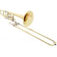 Bach 50B2O Stradivarius Professional Bass Trombone - Double Rotor - Yellow Brass Bell - Clear Lacquer