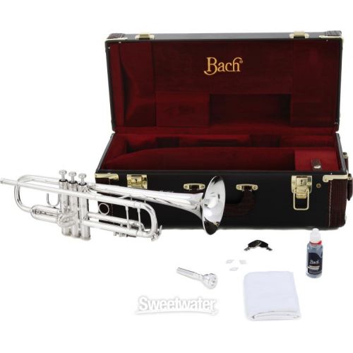  Bach 190S37 Professional Stradivarius Bb Trumpet - Silver Plated