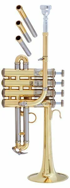  Bach AP190 Stradivarius Artisan Bb/A Piccolo Trumpet - Clear Lacquer