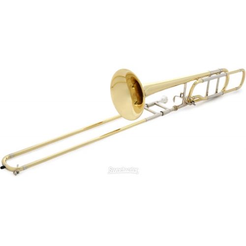  Bach 36B Stradivarius Professional F-Attachment Trombone - Clear Lacquer with Open Wrap Demo