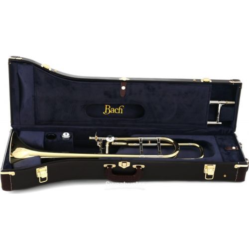  Bach 36B Stradivarius Professional F-Attachment Trombone - Clear Lacquer with Open Wrap Demo