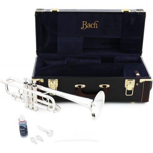  Bach C180 Stradivarius Professional C Trumpet with Philadelphia Bell - Silver-plated
