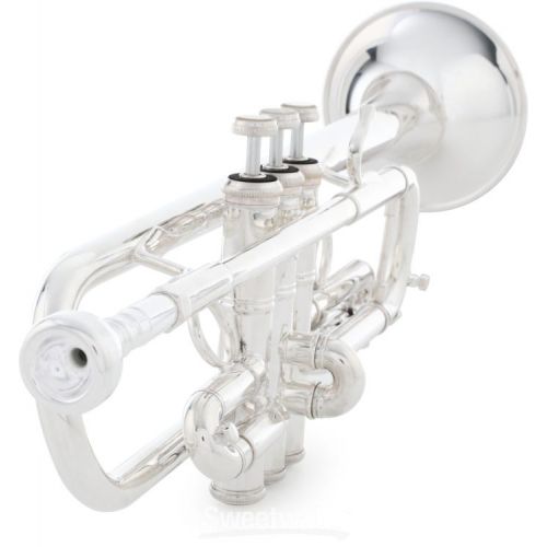  Bach C180 Stradivarius Professional C Trumpet with Philadelphia Bell - Silver-plated