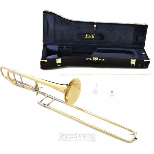  Bach 36B Stradivarius Professional Trombone - F-Attachment - Open Wrap - Clear Lacquer