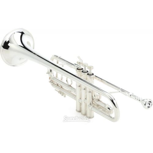  Bach 180 Stradivarius Professional Bb Trumpet - 72 Bell - Silver Plated