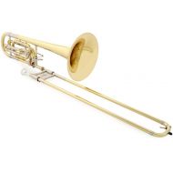 Bach 50B2 Stradivarius Professional Bass Trombone - Dual Rotor - Yellow Brass Bell - Clear Lacquer