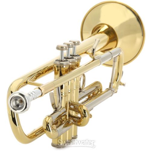  Bach 18043R Professional Stradivarius Bb Trumpet - Reverse Leadpipe - 43 Bell - Clear Lacquer