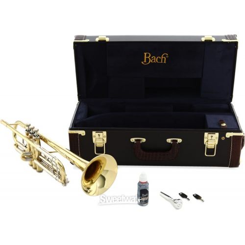  Bach 180 Stradivarius Professional Bb Trumpet - Clear Lacquer