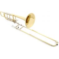 Bach 50B3O Stradivarius Professional Bass Trombone - Clear Lacquer with Yellow Brass Bell