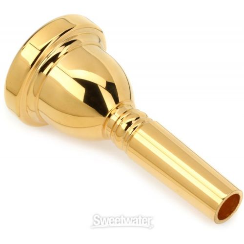  Bach 341 Classic Series Gold-plated Large Shank Trombone Mouthpiece - 6.5AL