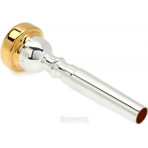  Bach 351 Classic Series Silver-plated Trumpet Mouthpiece with Gold-plated Rim - 7C