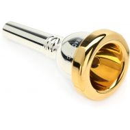 Bach 350 Classic Series Silver-plated Small Shank Trombone Mouthpiece with Gold-plated Rim - 7C