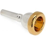 Bach 350 Classic Series Silver-plated Small Shank Trombone Mouthpiece with Gold-plated Rim - 12C