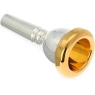 Bach 341 Classic Series Silver-plated Large Shank Trombone Mouthpiece with Gold-plated Rim - 6-1/2AL