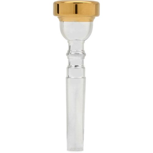  Bach 351 Classic Series Silver-plated Trumpet Mouthpiece with Gold-plated Rim - 1C