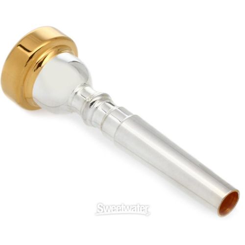  Bach 351 Classic Series Silver-plated Trumpet Mouthpiece with Gold-plated Rim - 1C