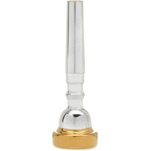  Bach 351 Classic Series Silver-plated Trumpet Mouthpiece with Gold-plated Rim - 1C
