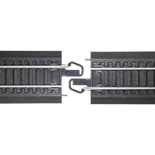  Bachmann Trains - Snap-Fit E-Z TRACK 9” STRAIGHT TRACK (4/card) - STEEL ALLOY Rail With Black Roadbed - HO Scale