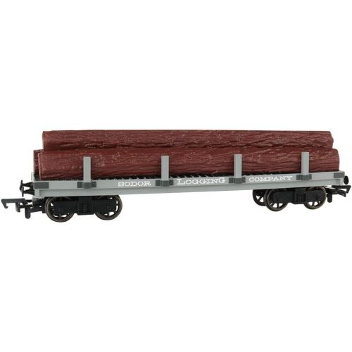  Bachmann Trains Thomas & Friends - Sodor Logging Company Flat Wagon with Logs - HO Scale