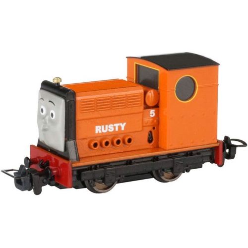  Bachmann Trains Thomas & Friends - Narrow Gauge Rusty (Diecast Construction) - HOn30 Scale - Runs on N Scale Track, Prototypical Orange