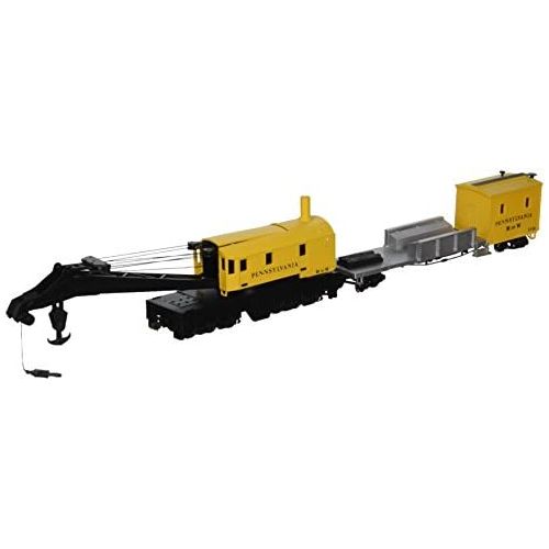  Bachmann Trains Pennsylvania Railroad (Yellow) Boom Crane and Tender