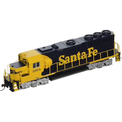  Bachmann Trains Bachmann Industries EMD GP40 DCC Santa Fe #2964 Sound Value Equipped Locomotive (HO Scale), BlueYellow
