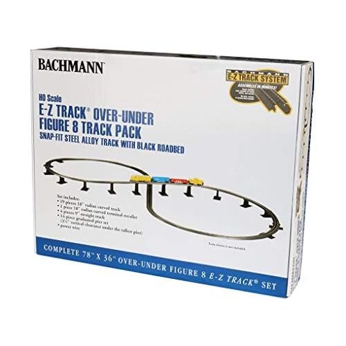  Bachmann Trains Bachmann Steel Alloy E-Z Track Over-Under Figure 8 Track Pack