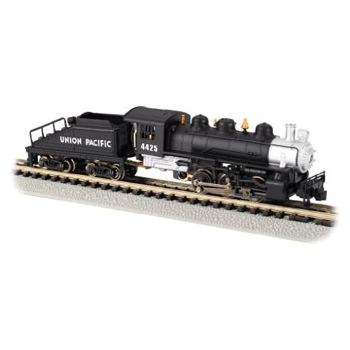  Bachmann Trains Bachmann Industries #4425 USRA 0-6-0 Switcher Locomotive and Tender Union Pacific Train Car, BlackSilver, N Scale