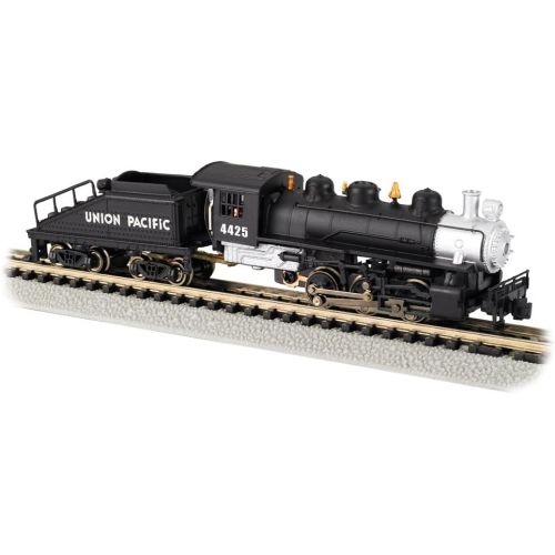  Bachmann Trains Bachmann Industries #4425 USRA 0-6-0 Switcher Locomotive and Tender Union Pacific Train Car, BlackSilver, N Scale