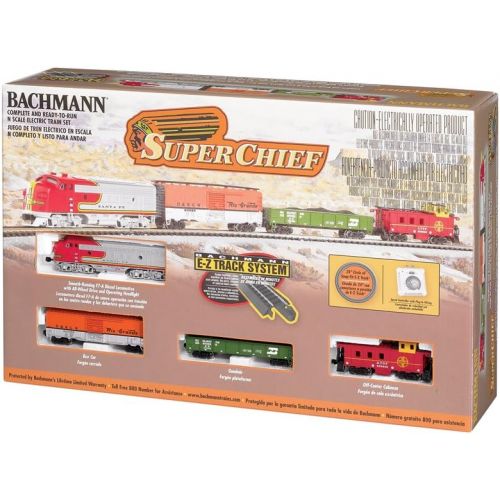  Bachmann Trains Bachmann Industries Super Chief - N Scale Ready to Run Electric Train Set