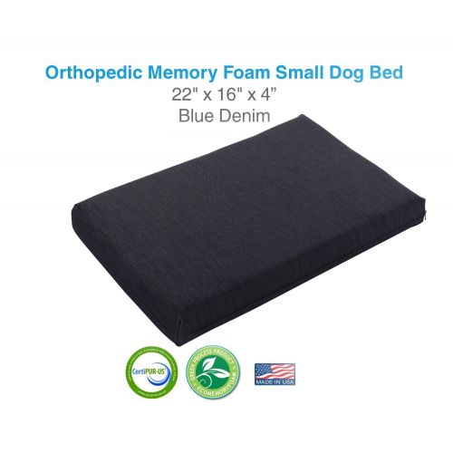  Back Support Systems Pet Support Systems Orthopedic Gel Memory Foam Dog Beds - Eco Friendly, Hypoallergenic and Made in The USA, Supreme Luxury Comfort and Care for Dogs with Removable and Washable Cov