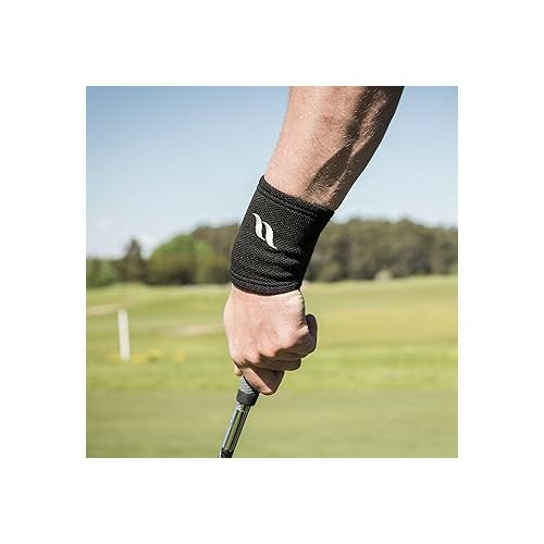  Back on Track Physio 4-Way Stretch Black Wrist Brace - Enhanced Mobility & Recovery with Welltex Technology for Active Lifestyles, S