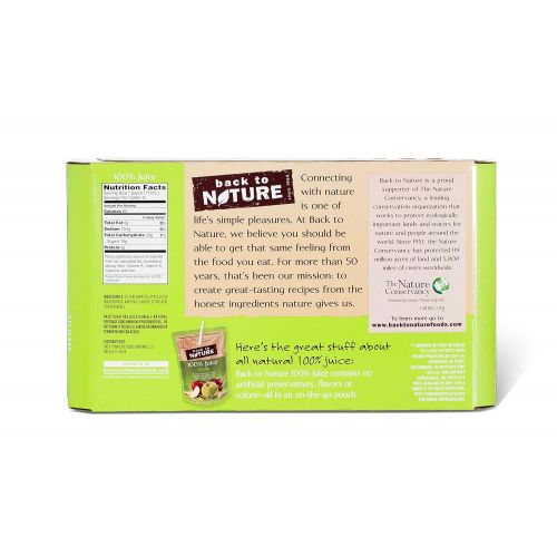  Back to Nature Non-GMO 100% Juice, Apple, 6 Ounce, 8 Count (Pack of 5)