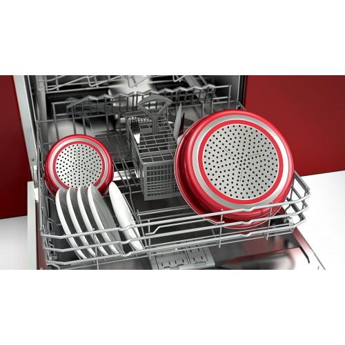  Backen Profi 181503Easy Cook Kochtopf-Set aus 4Pfannen Aluminium rot 30x 32x 9cm