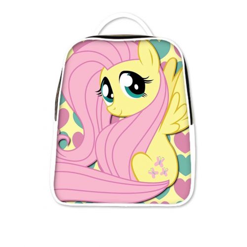  Fashionable PU Leather Causul Backpack with My Little Pony Printed