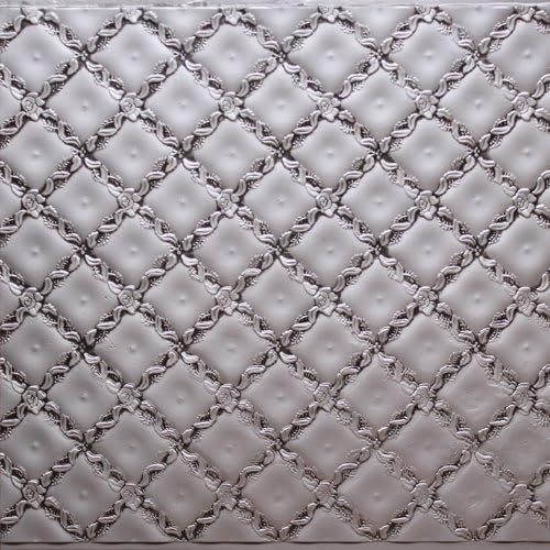  Backsplashes decorative backsplash afordable Antique Silver Plastic Kitchen Backsplash Wc-90 Wall Covering Fire Rated - 25ft. Roll Discounted Cheap. Glue On,nail On,staple On,tape On!