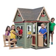 Backyard Discovery Victorian Inn All Cedar Outdoor Wooden Playhouse