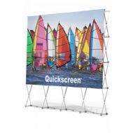 12 IndoorOutdoor Quikscreen Pro Projector Screen for Backyard Theater Systems | Includes Padded Carrying Case | Easy to Set Up & Take Down (QS-100)