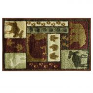 Bacova Guild 23079 Studio Designs Carved Wilderness Lodge Accent Rug 33 x 19