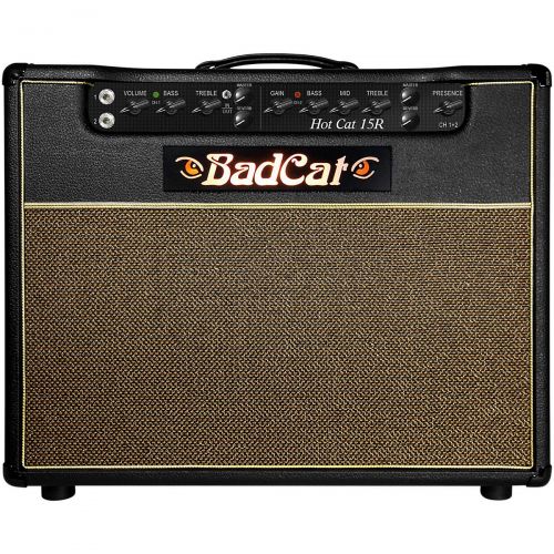  Bad Cat},description:Sharing the lineage and design of the award-winning Hot Cat 30, only in a 15W, club-friendly platform. It features two channels running into a dual EL84, Class