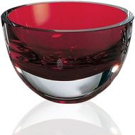 Badash K952 Scarlet Begonias Red European Crystal Bowl, 3.5 x 6 x 6