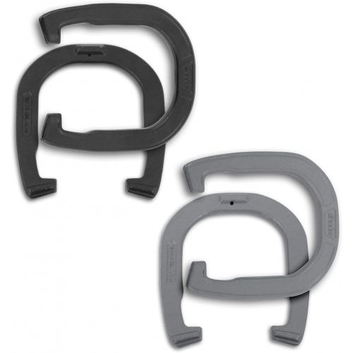  Baden Champions Horseshoe Set- Tournament Quality Forged Steel Construction, Gray/Black