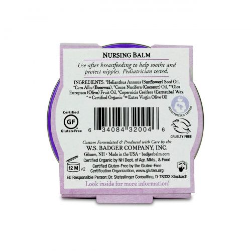  [아마존베스트]Badger Organic Nursing Balm - Sunflower & Coconut - 0.75oz