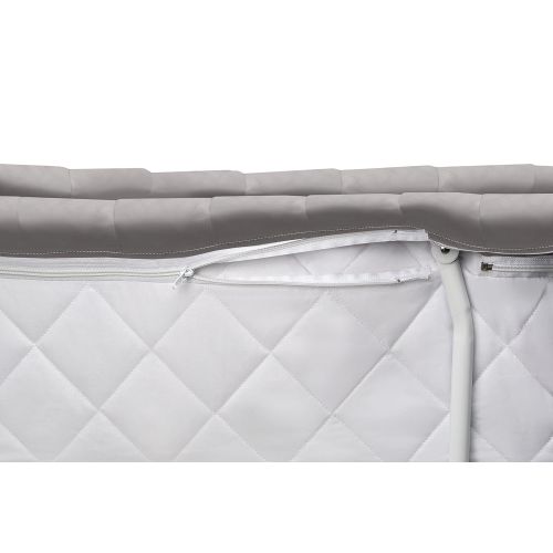  Badger Basket Wishes Oval Rocking Baby Bassinet with Bedding, Storage, and Pad