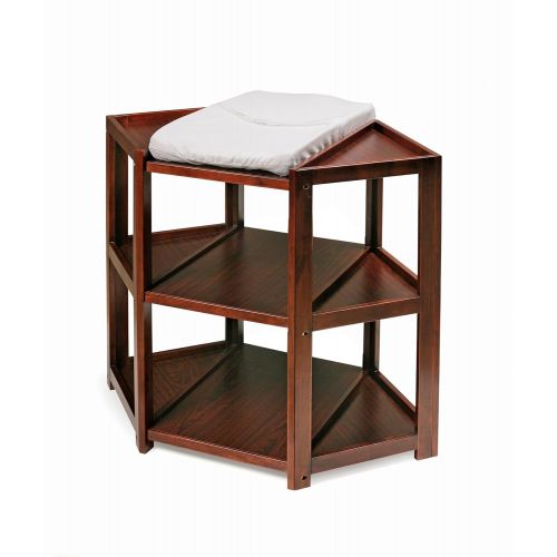  Badger Basket Diaper Corner Changing Table, Cherry