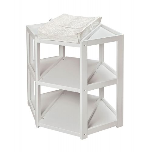  Badger Basket Diaper Corner Changing Table, Cherry