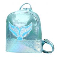 Badiya Fashion School Bags for Teenage Girls Holographic Laser Mermaid Backpack
