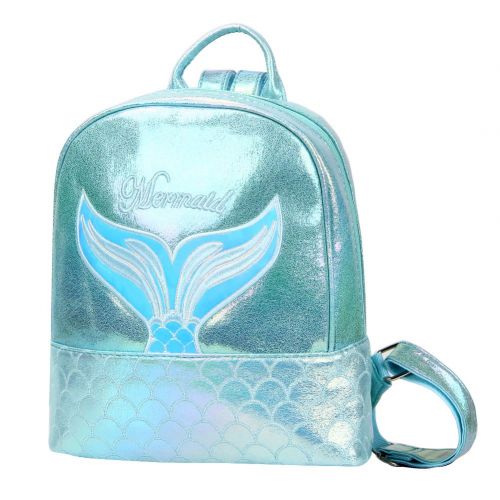  Badiya Fashion School Bags for Teenage Girls Holographic Laser Mermaid Backpack