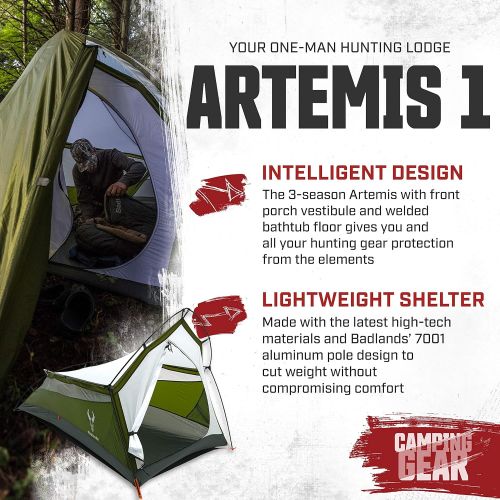  Badlands Artemis One-Man Tent - 3-Season Hunting Shelter, 1-Person