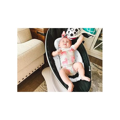  Infant Insert Compatible with 4Moms Mamaroo & Rockaroo - Car Seat Insert 2 Pack - Reversible Infant Car Seat Insert - Soft Plush Minky Car Seat Head Support Insert